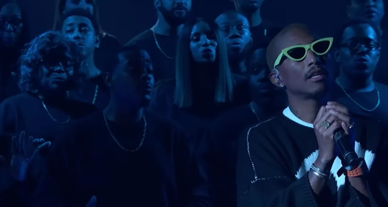 Pharell Sings  A Letter To The Black Godfather