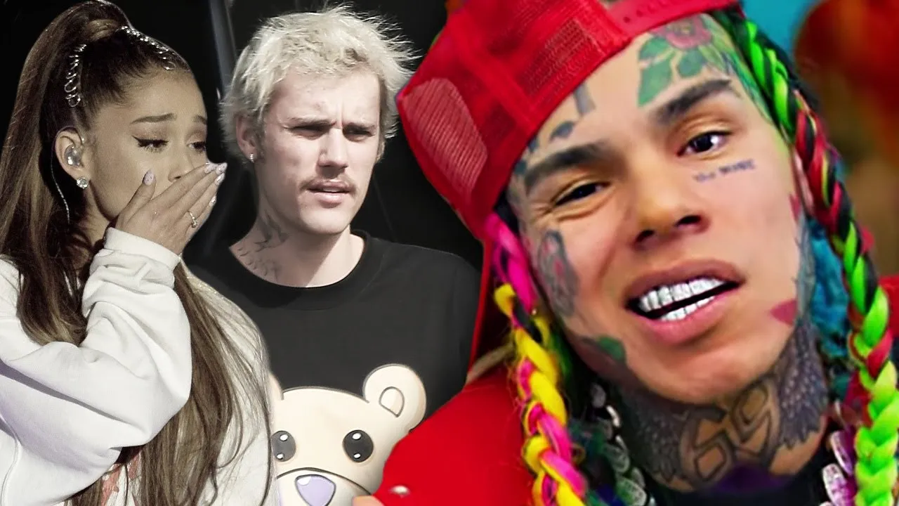 ariana grande, justin bieber, 6ix9ine