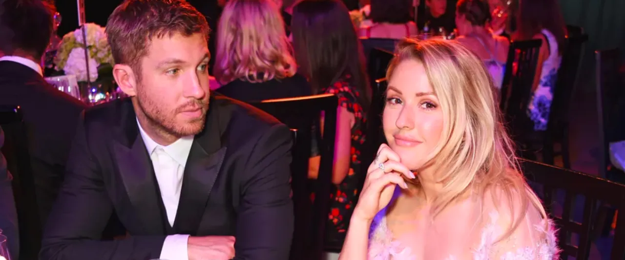 Calvin Harris Shared a Photo With Ellie Goulding From The Studio 