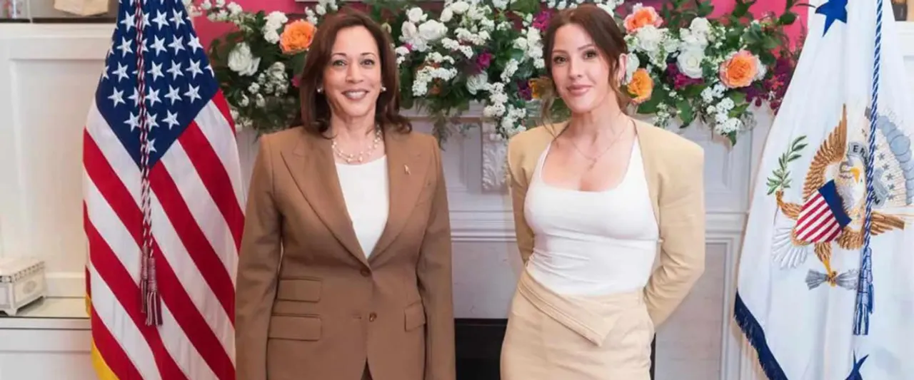 Ellie Goulding Meets Vice President Kamala Harris on Earth Day