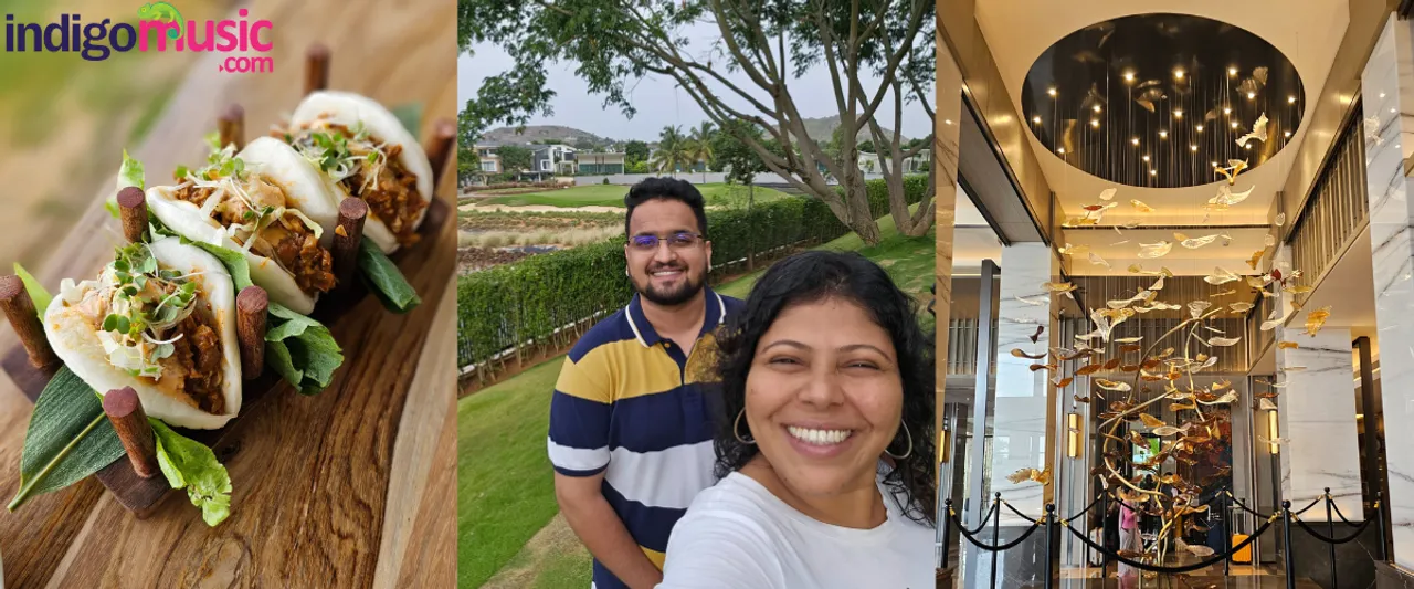 RJ Rohit And RJ Ayesha at JW Marriott Bengaluru Prestige Golfshire Resort And Spa