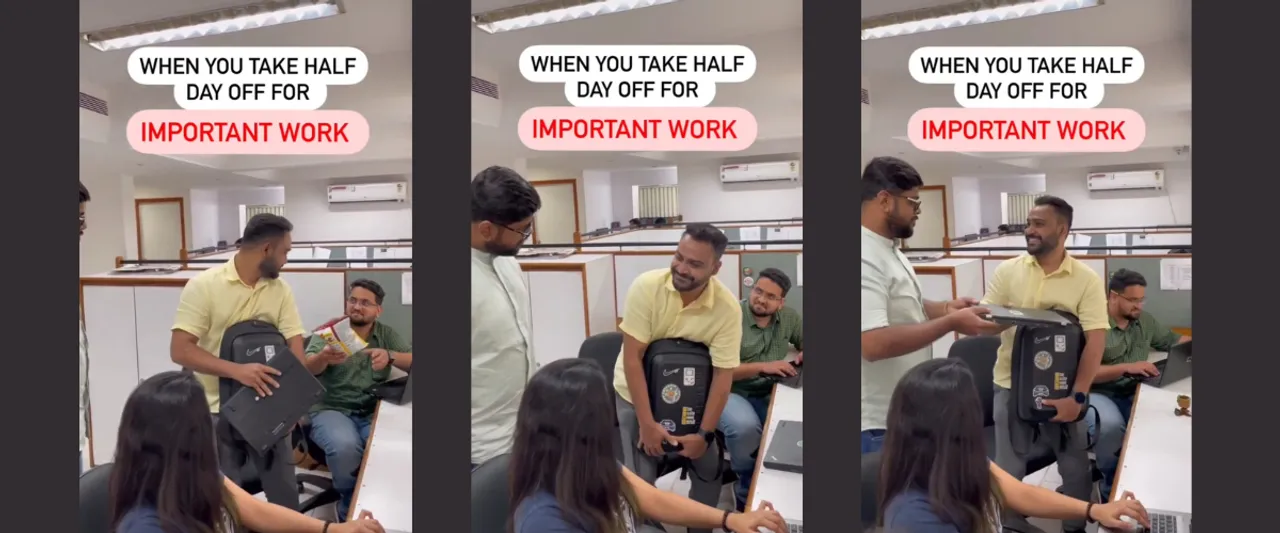 When You Take Half Day Off For 'Important Work'