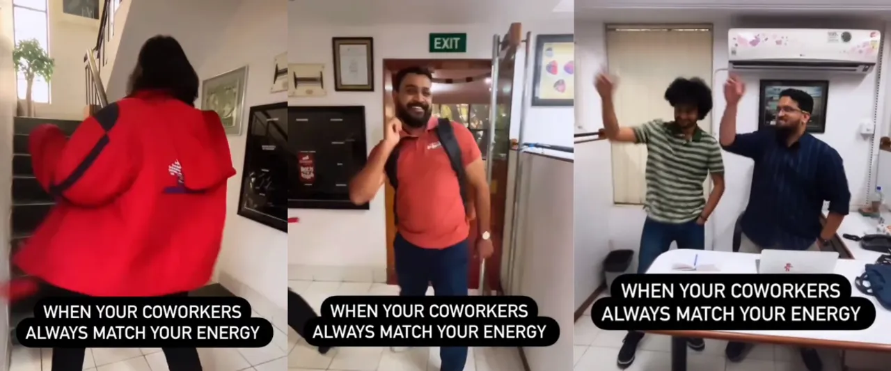 When Your Coworkers Always Match Your Energy