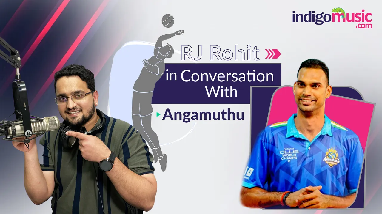 RJ Rohit in Conversation With Volleyball Player, Angamuthu