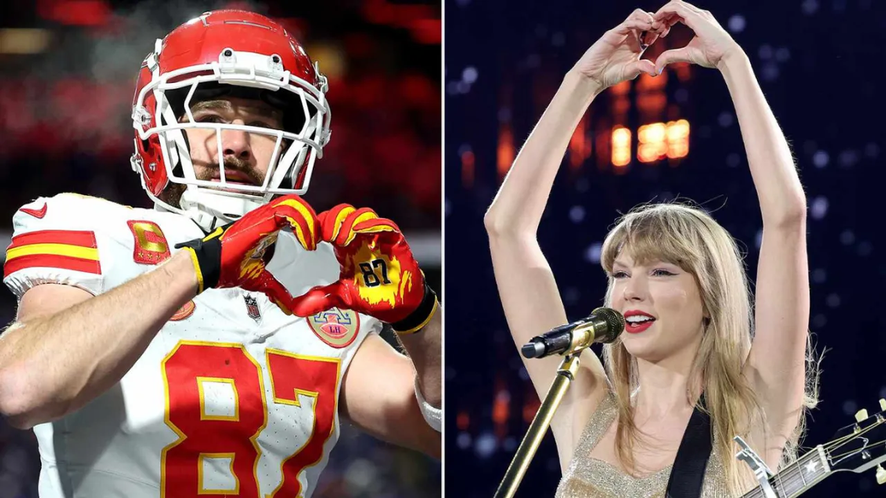 Travis Kelce Channels Taylor Swift With Heart Hands Celebration