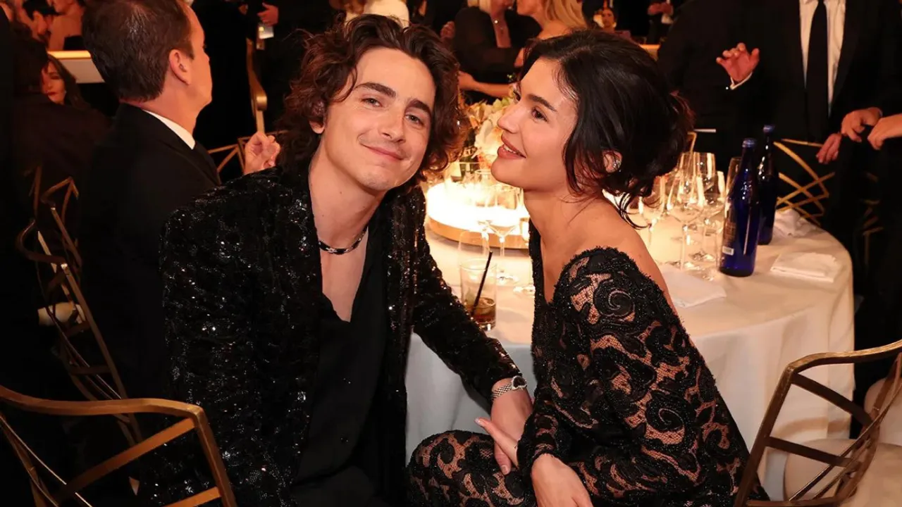 Timotheé Chalamet and Kylie Jenner Share a Kiss at The 2024 Golden Globe Awards!