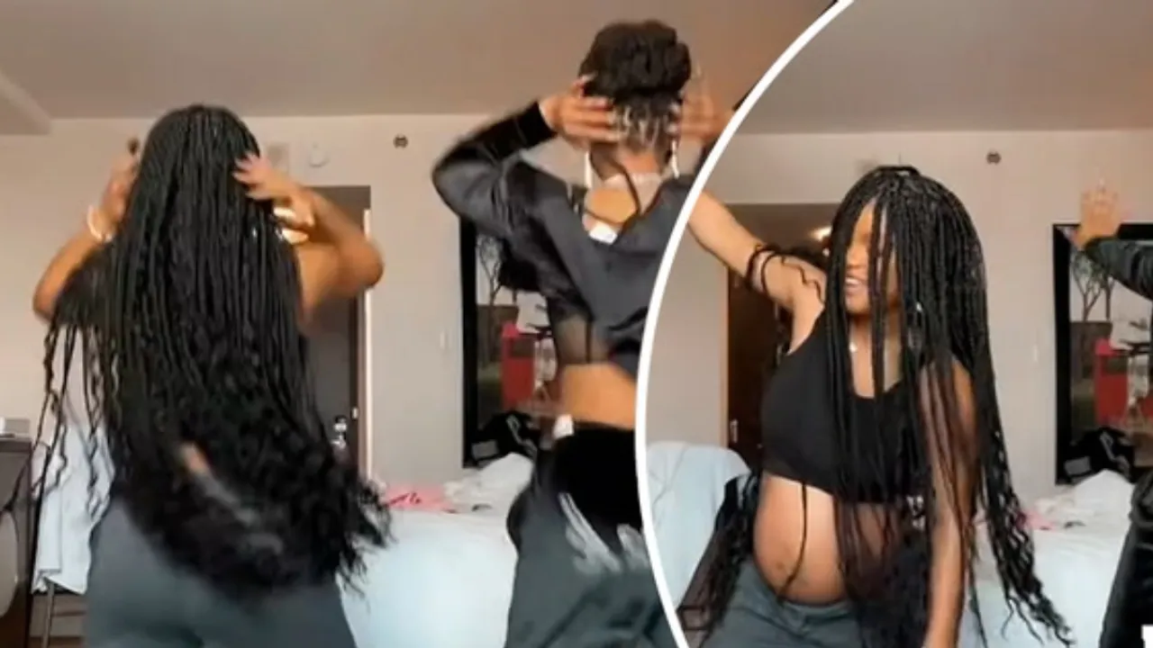 Halle Bailey Flaunts Baby Bump in Joyful Dance With Sister Chloe Before Giving Birth