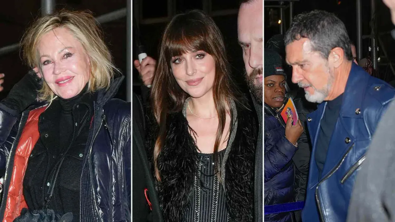 Melanie Griffith and Antonio Banderas Rally Behind Dakota Johnson at SNL Afterparty