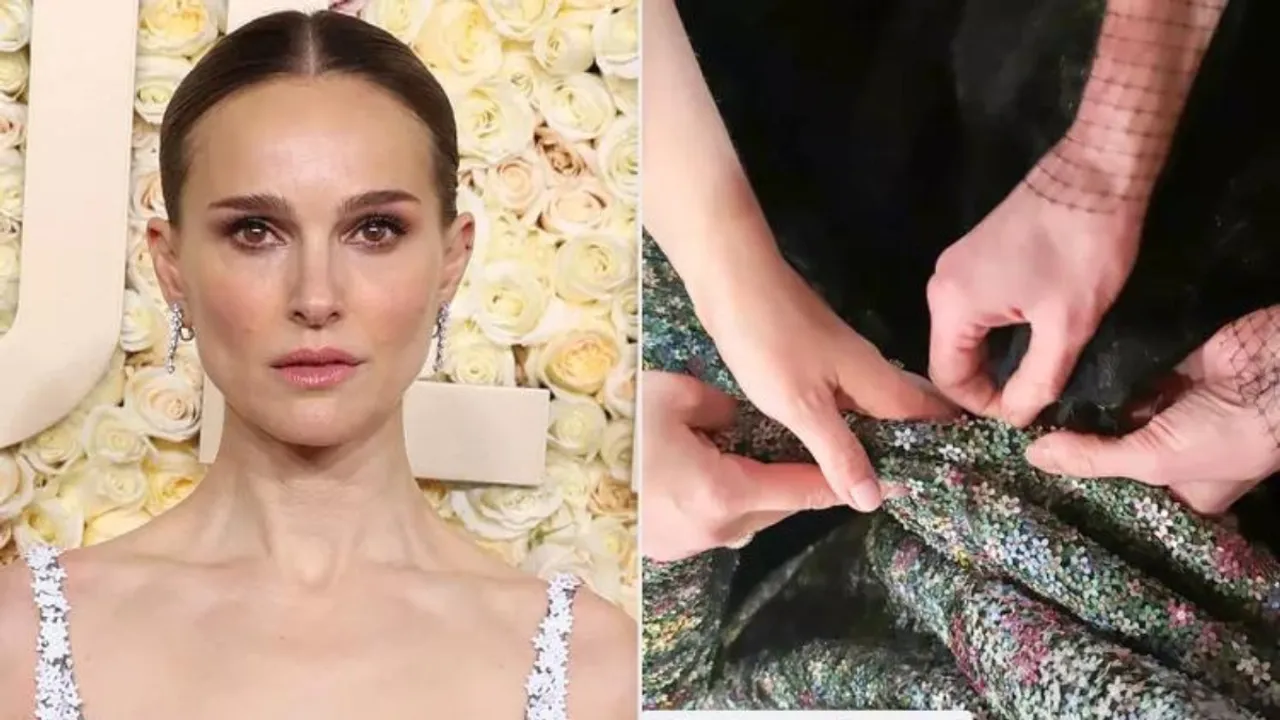 Natalie Portman Unveils Repeat Wardrobe Mishap Alongside Rosamund Pike at the 2024 Golden Globes