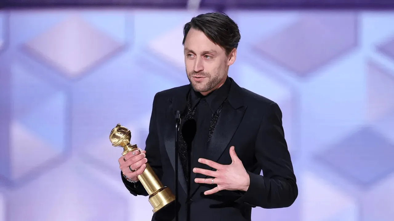 Kieran Culkin Tells Pedro Pascal to "Suck it" After Winning a Golden Globe