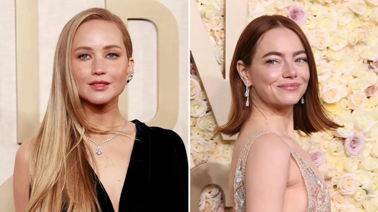Emma Stone Triumphs, Jennifer Lawrence Sparks Laughter at 2024 Golden Globes