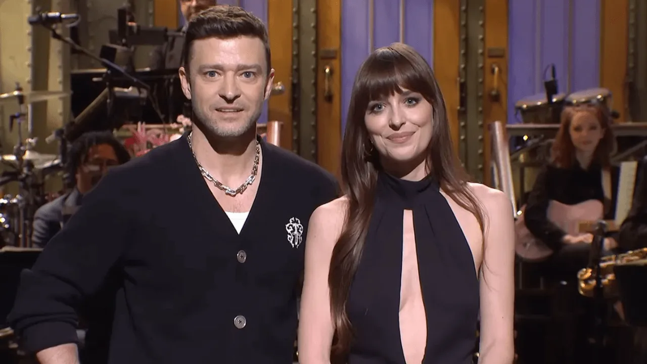 Dakota Johnson Mocks Justin Timberlake's Comeback in SNL Monologue