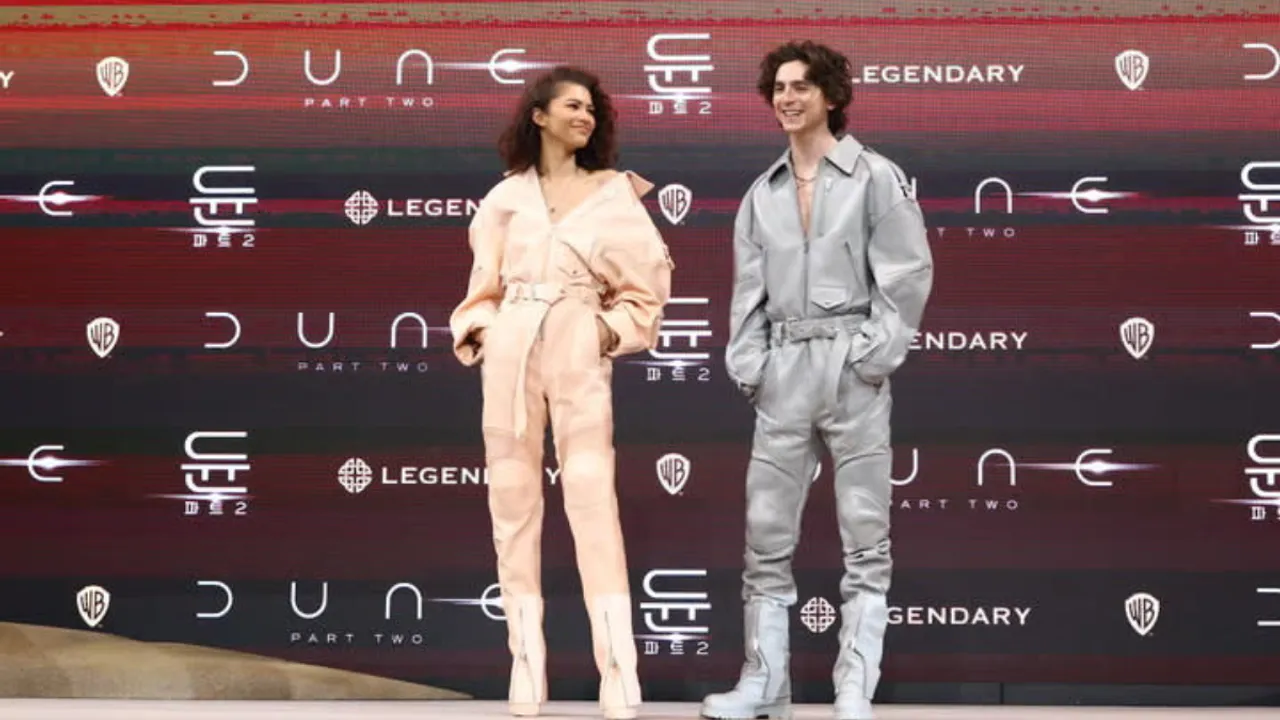 Zendaya and Timothée Chalamet Make a Stylish Statement in Matching Leather Jumpsuits