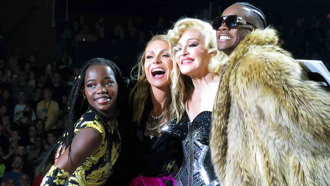 Madonna's Children Mercy and David Shine With Mom in New York City Performance