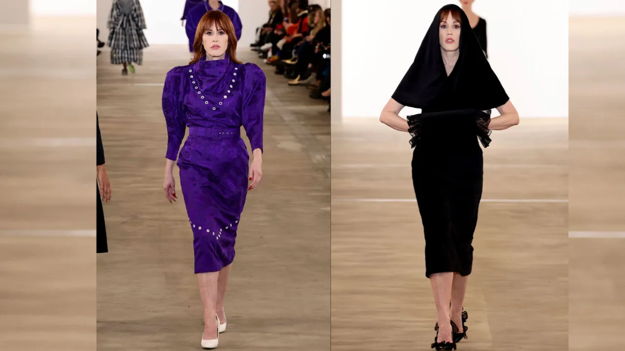 Molly Ringwald Dominates Batsheva Runway at New York Fashion Week