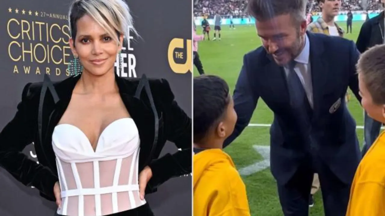 Halle Berry Scores 'Mom Points' as Son Meets David Beckham
