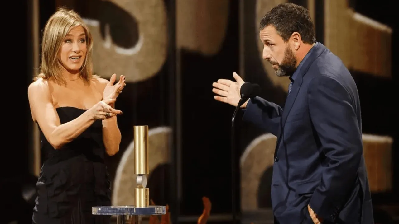 Jennifer Aniston Calls Adam Sandler Her "Brother From Another Mother" at People's Choice Awards 2024