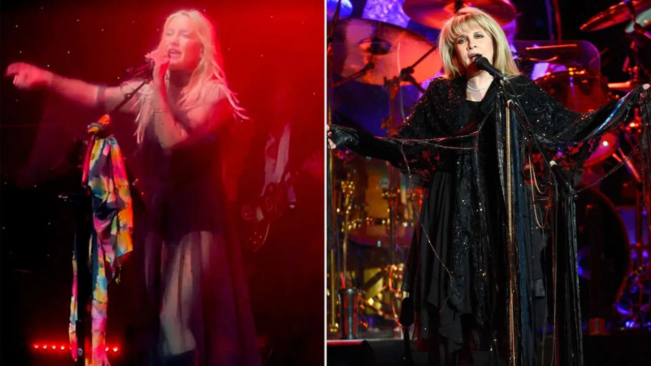 Kate Hudson Embraces Stevie Nicks Vibes in Sheer Boho Dress