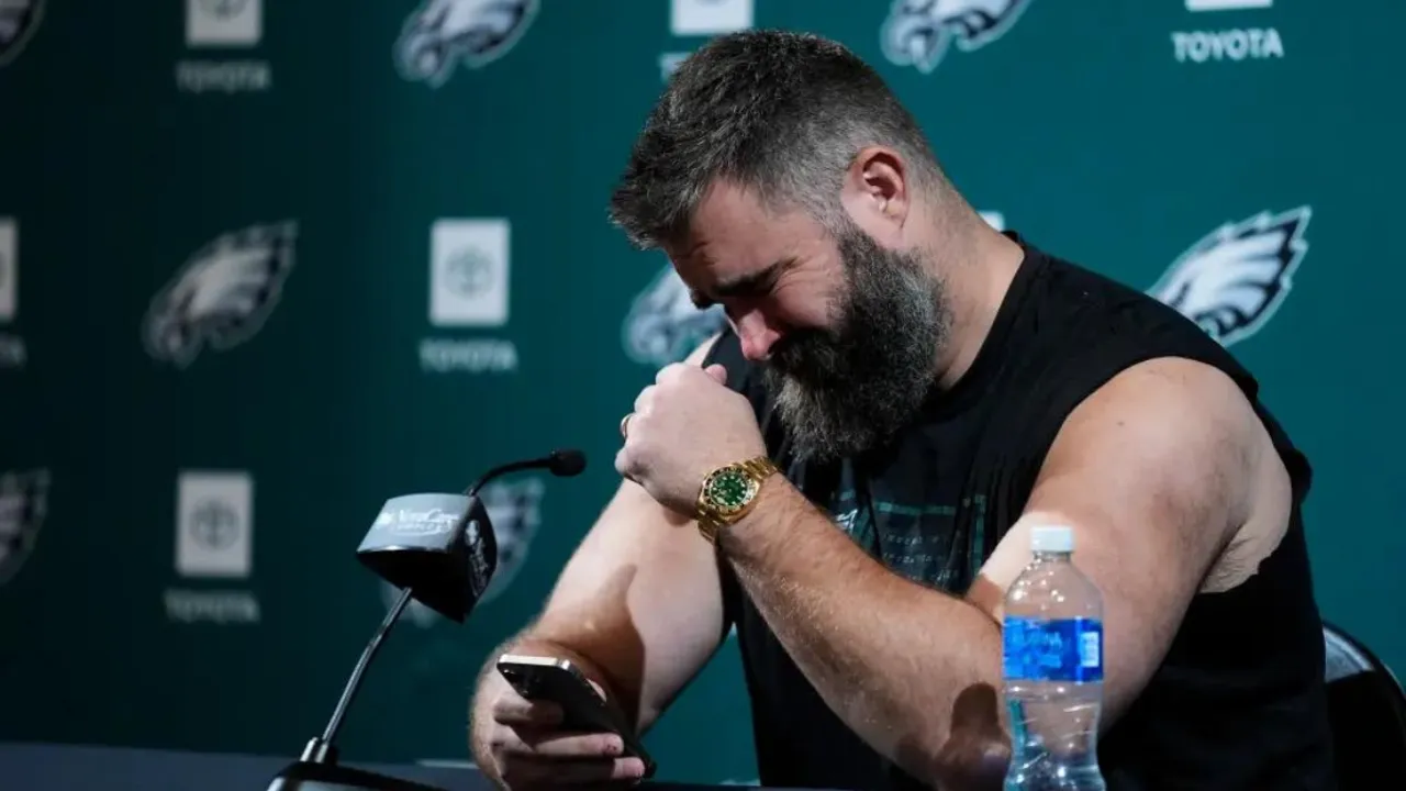 Jason Kelce Reflects on The Significance of The Tank Worn During NFL Retirement Speech