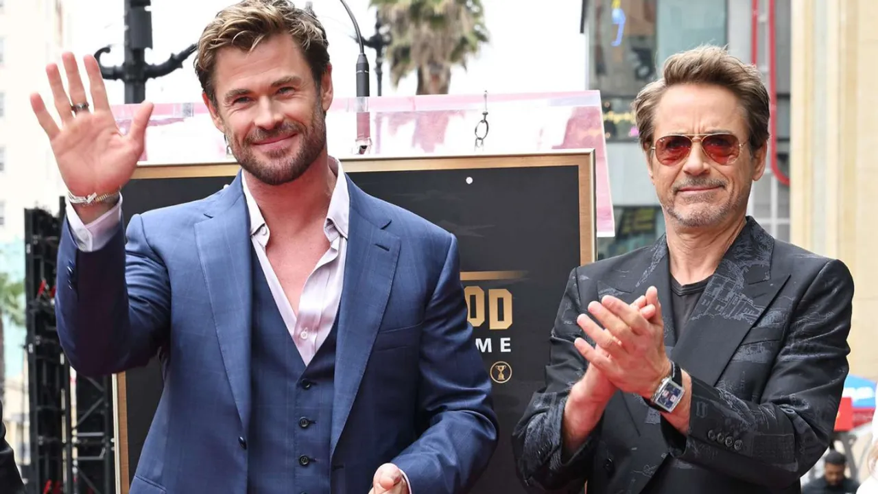 Robert Downey Jr. Hilariously Roasts Chris Hemsworth at His Hollywood Walk of Fame Ceremony