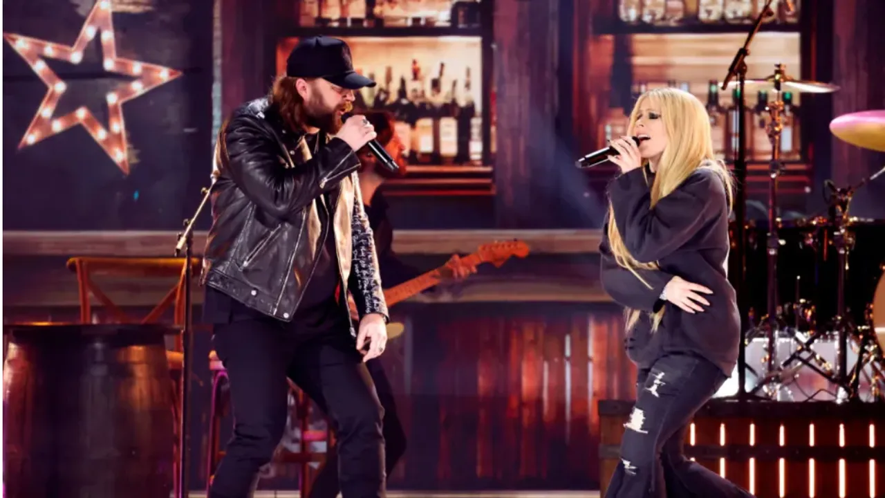 Avril Lavigne And Nate Smith Perform 'Bulletproof' at The 2024 ACM Awards