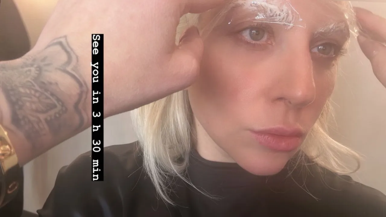 Lady Gaga Reveals Eyebrow Bleach Photos For Vintage Look at 'Chromatica Ball' Premiere