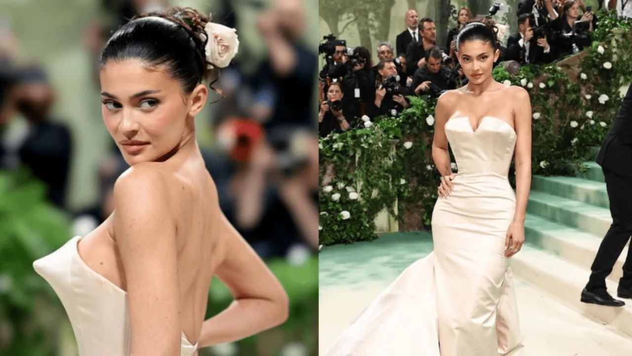 Kylie Jenner Wears Statue-Esque White Dress at The Met Gala 2024