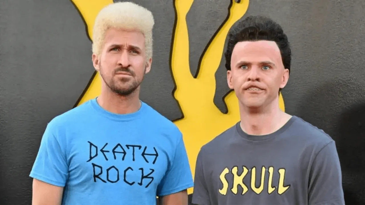 Ryan Gosling and Mikey Day Cosplay as Beavis and Butt-Head for 'The Fall Guy' Premiere