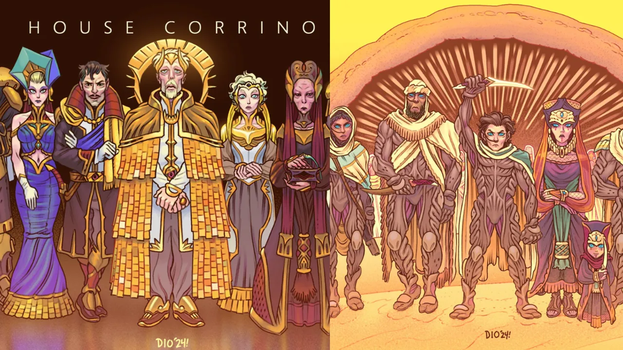 Exploring The Unique Styles of Dune's Great Houses Through Art