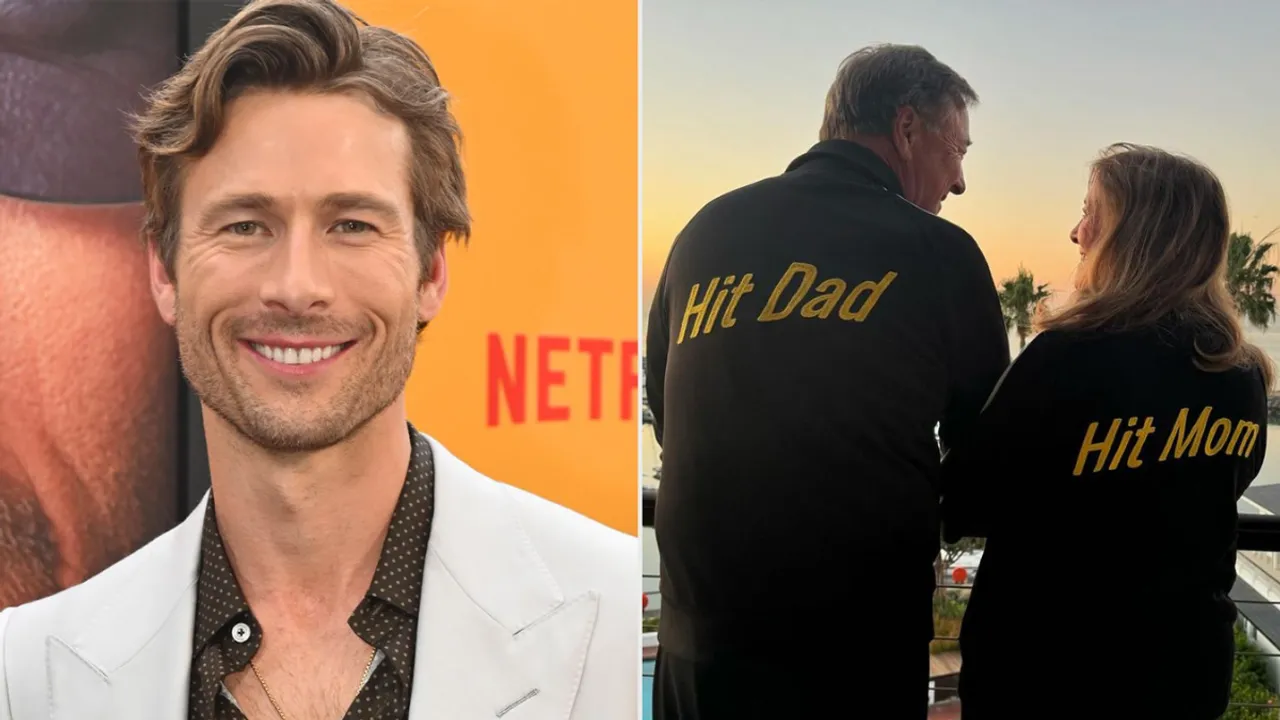 Glen Powell's Parents Show Off 'Hit Mom' and 'Hit Dad' Jackets in Support of His Latest Film