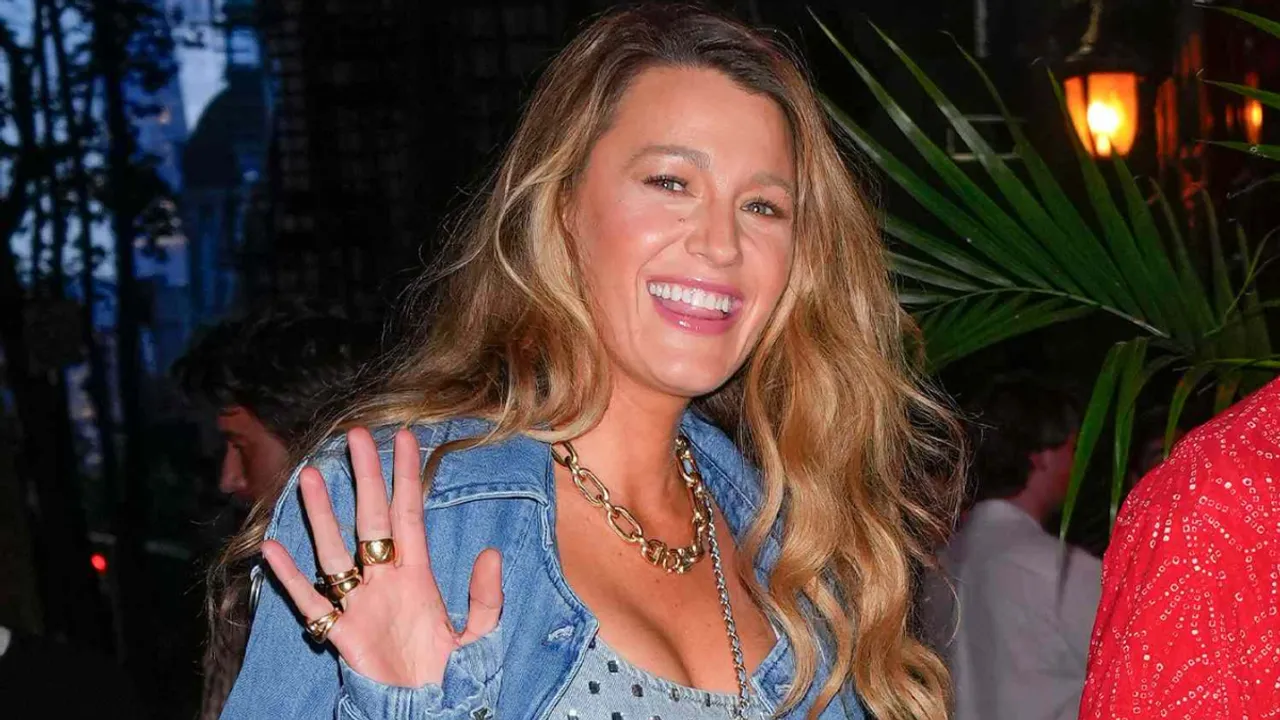 Blake Lively Jokes About Her All-Denim Outfit