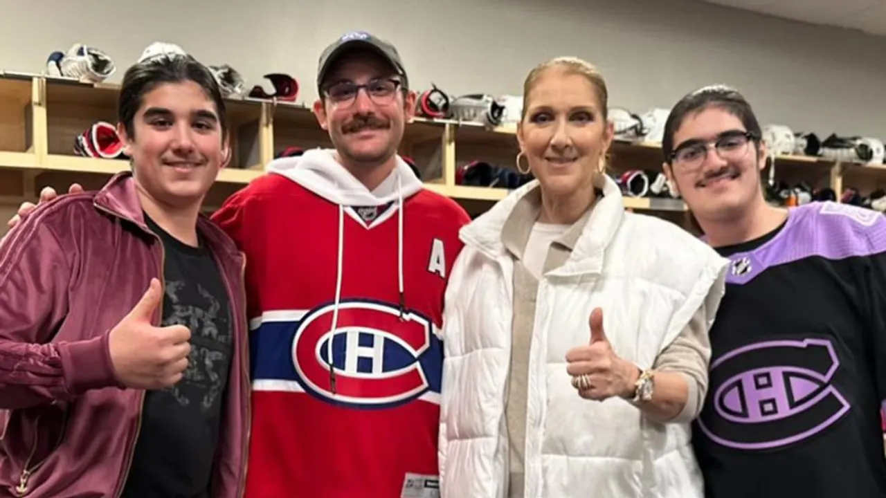 Céline Dion Shares Emotional Hug With Son Before Historic Olympics Performance