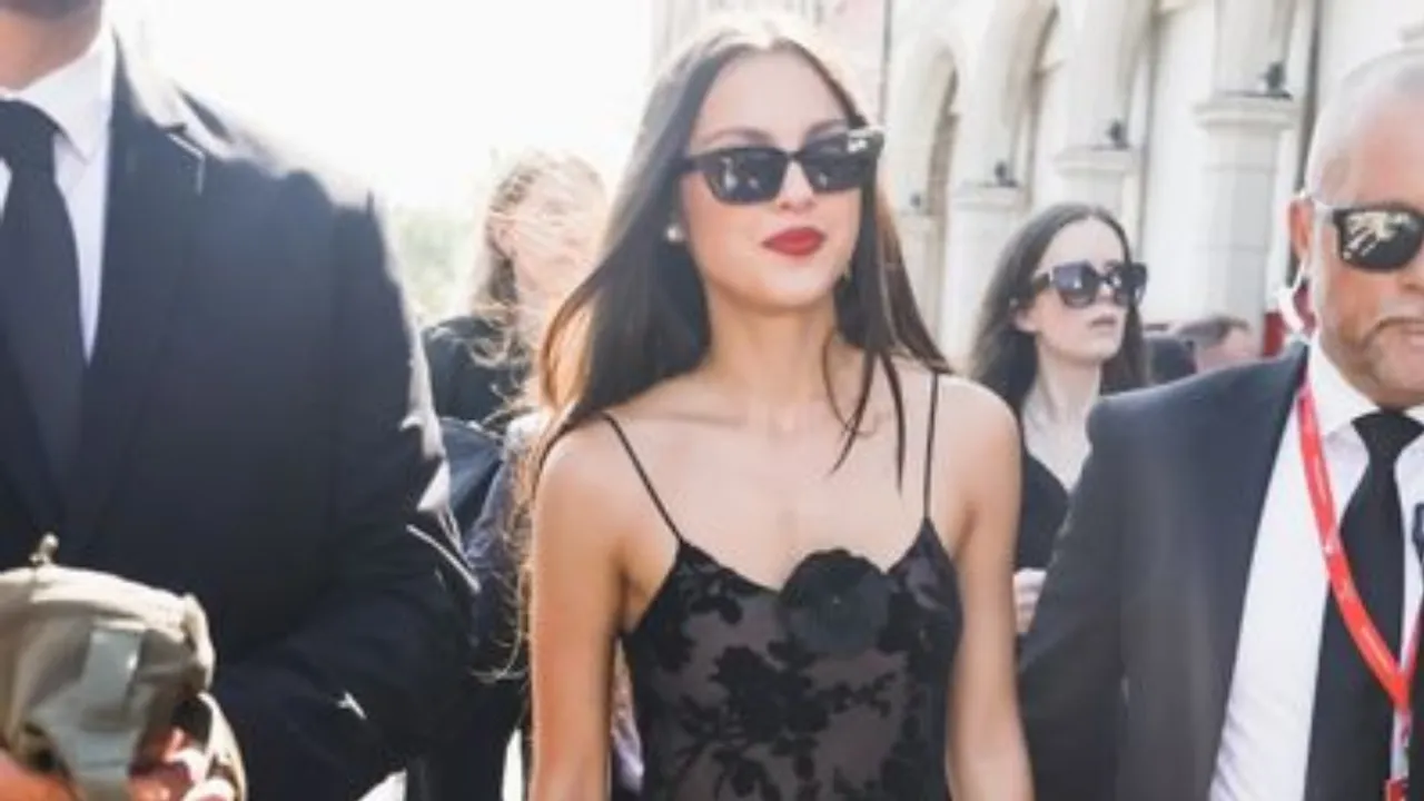 Olivia Rodrigo And Louis Partridge Channel Twilight Vibes in All-Black at Venice Film Festival
