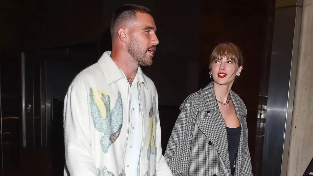 Taylor Swift and Travis Kelce Look Smitten in Viral Post-Wedding Video of Model Karen Elson