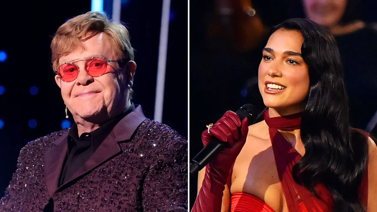 Elton John Joins Dua Lipa For 'Cold Heart' Live at Royal Albert Hall