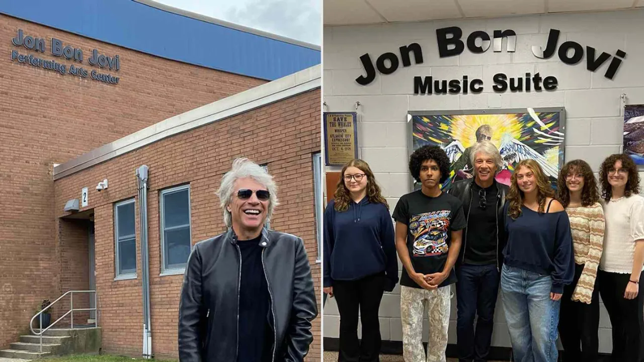 Jon Bon Jovi Returns to His High School for Special Honor as Auditorium Gets Named After Him