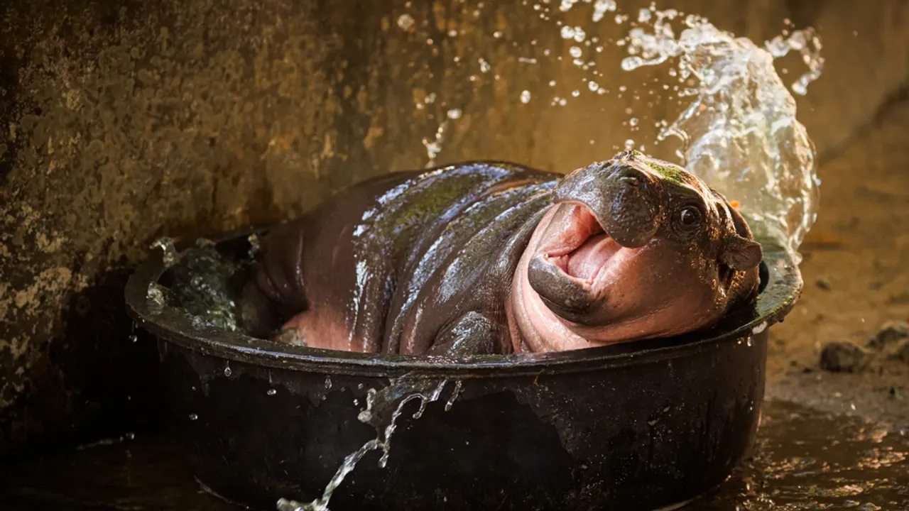 Viral Baby Pygmy Hippo Moo Deng Has Made Her Pop Debut in Four Languages
