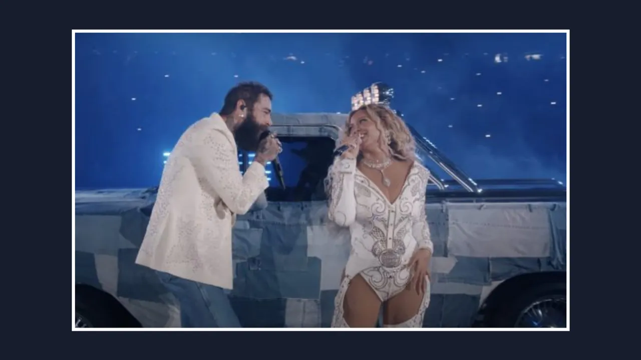 Post Malone Sends Heartfelt Message to Beyoncé Following Christmas Halftime Show