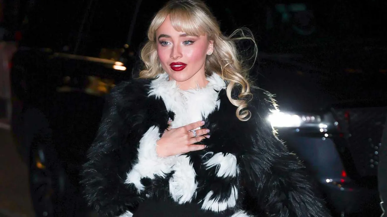 Sabrina Carpenter Stuns in Flirty, Furry Look Post-Split With Barry Keoghan