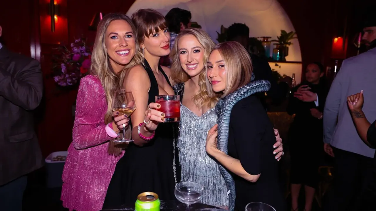 Taylor Swift Joins Travis Kelce, Brittany & Patrick Mahomes for Eras-Themed Party in Kansas City