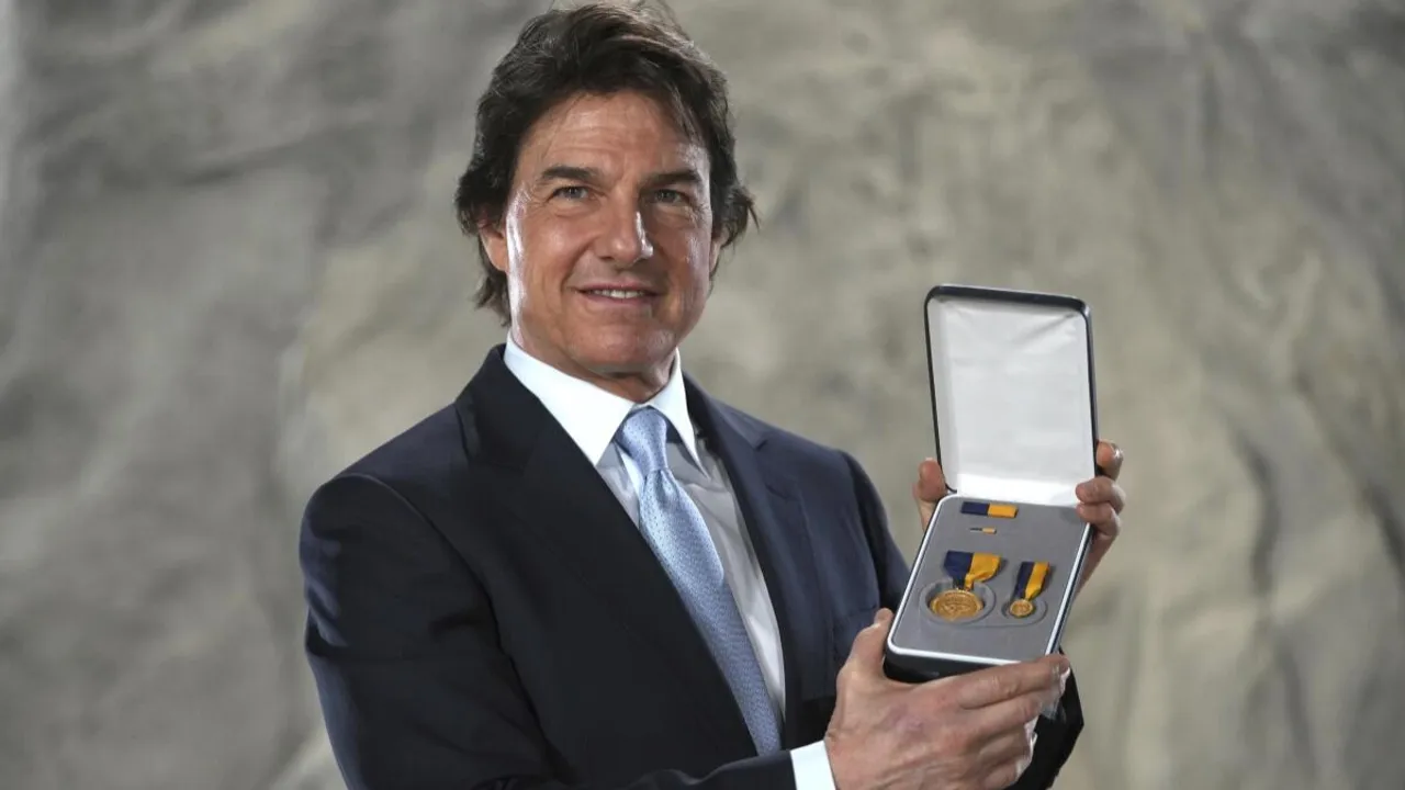 Tom Cruise Receives U.S. Navy's Highest Civilian Honour