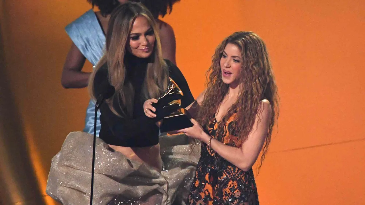 Shakira Reunites With Jennifer Lopez at the 2025 Grammys
