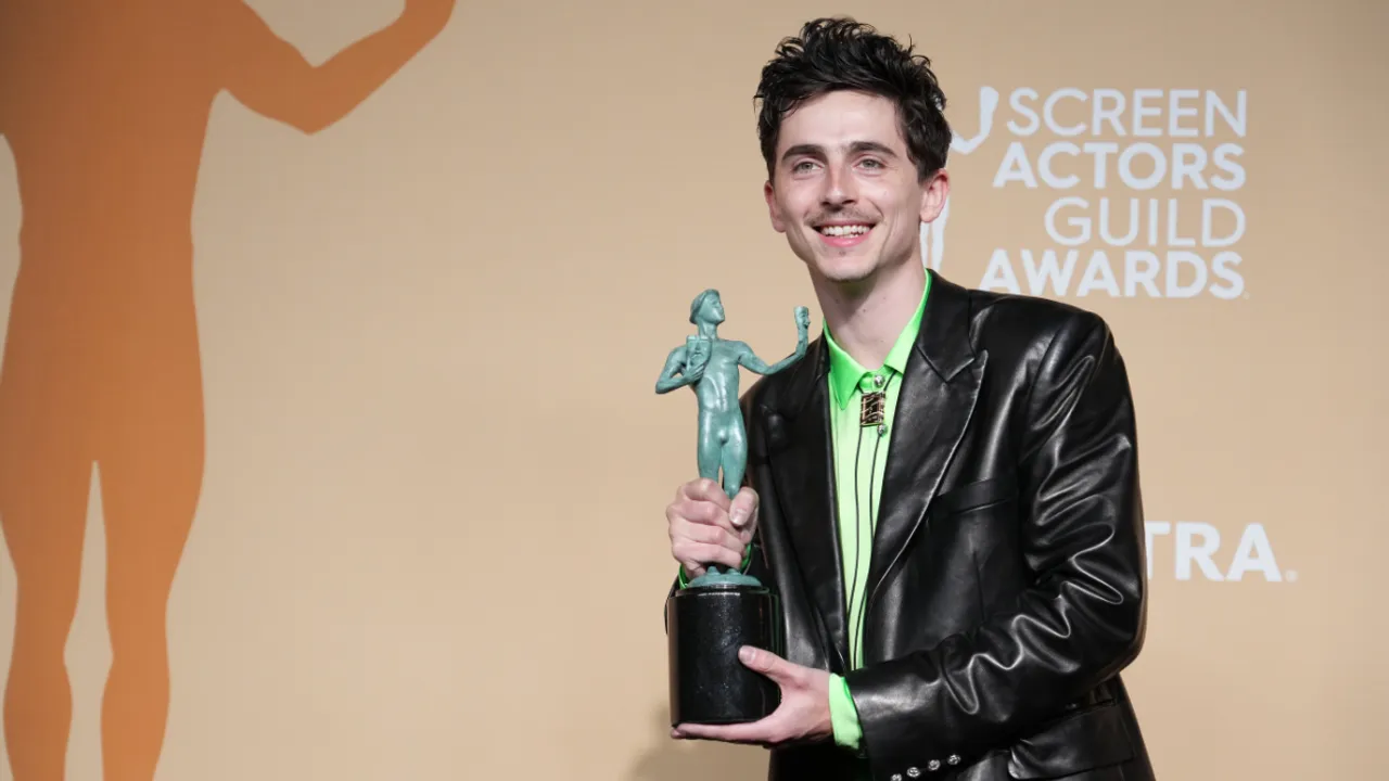 Timothée Chalamet Shocks With Best Actor Win at 2025 SAG Awards
