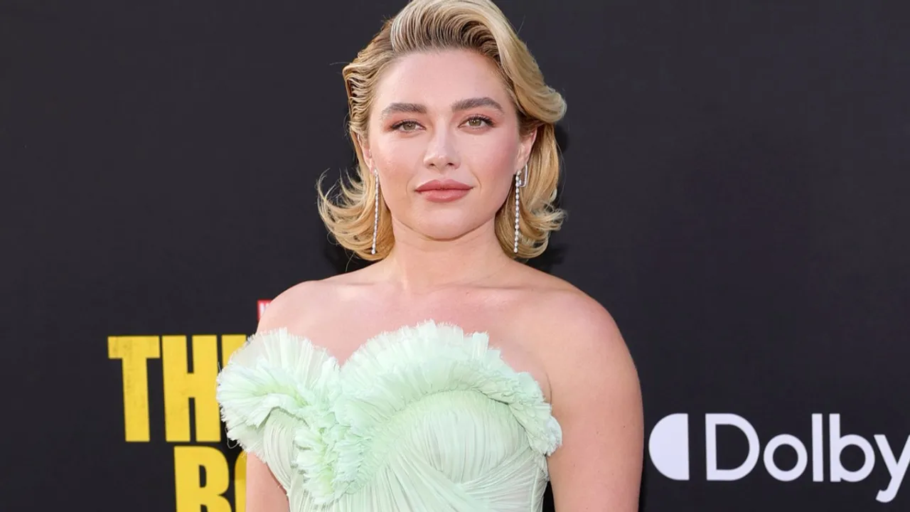 Florence Pugh Stuns in Elegant Pastel Gown at ‘Thunderbolts’ L.A. Premiere