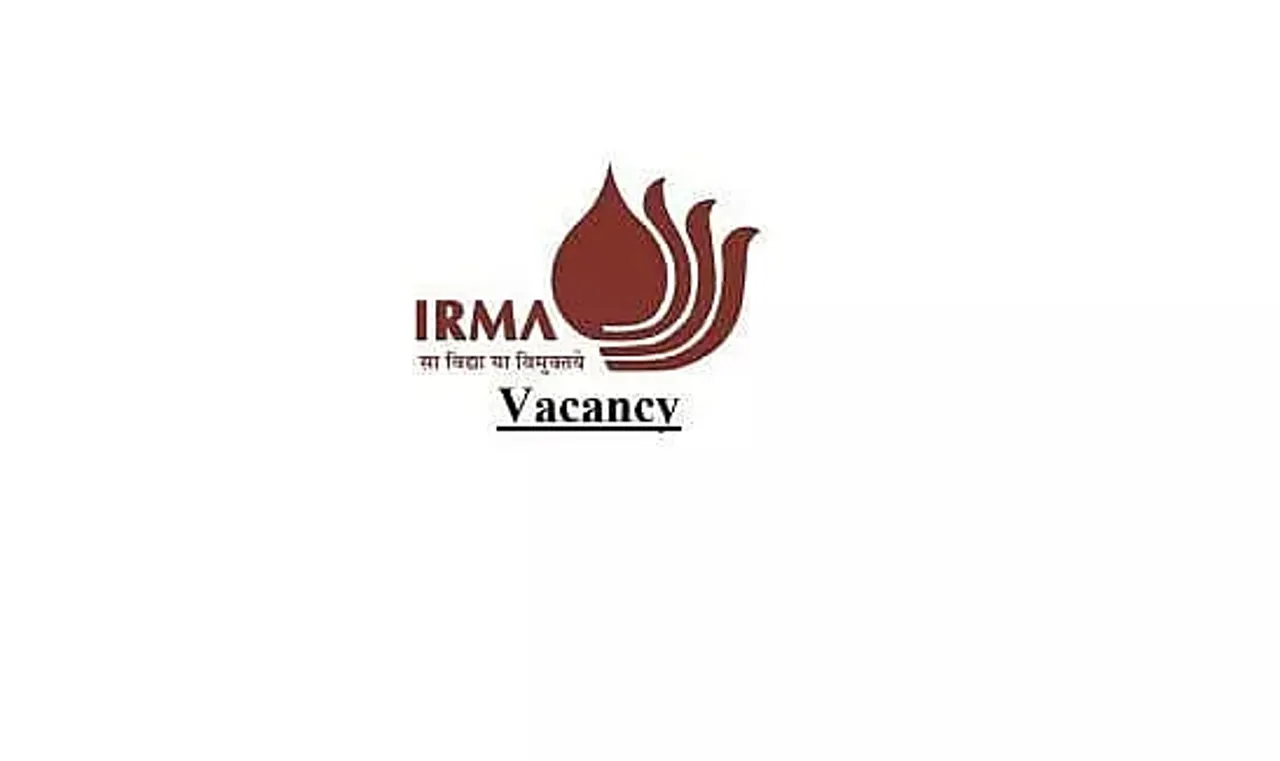 IRMA Recruitment 2021 - 01 Academic Associate Vacancy, Latest Jobs