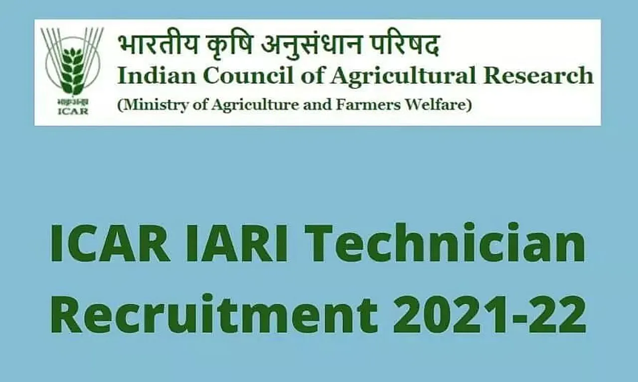 ICAR IARI Recruitment 2021: Notification Released, Apply For 641 Technician Posts