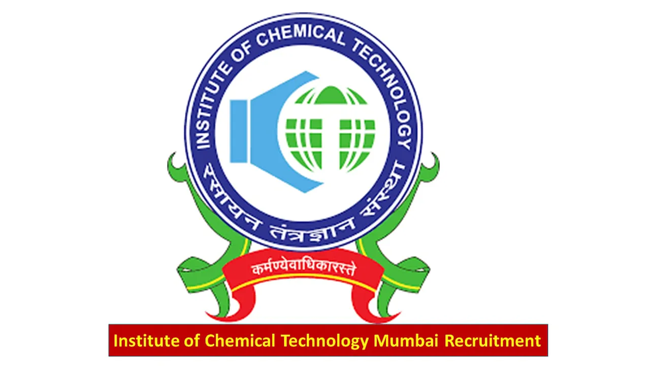ICT Mumbai Recruitment 2024 - Junior Research Fellow Vacancy