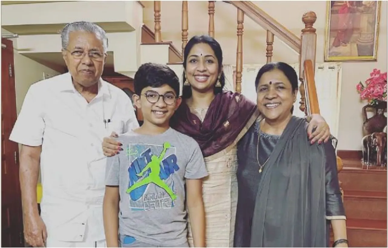 navya nair with pinarayi family
