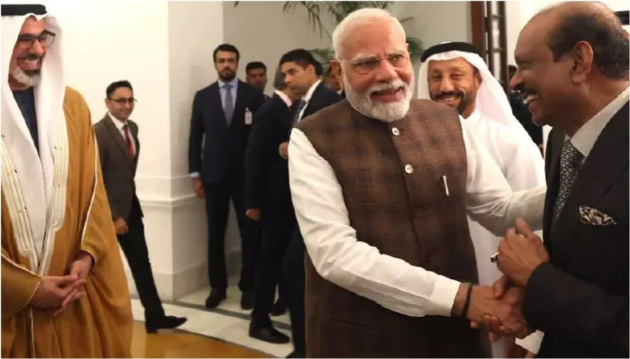 abudhabi crown prince & modi