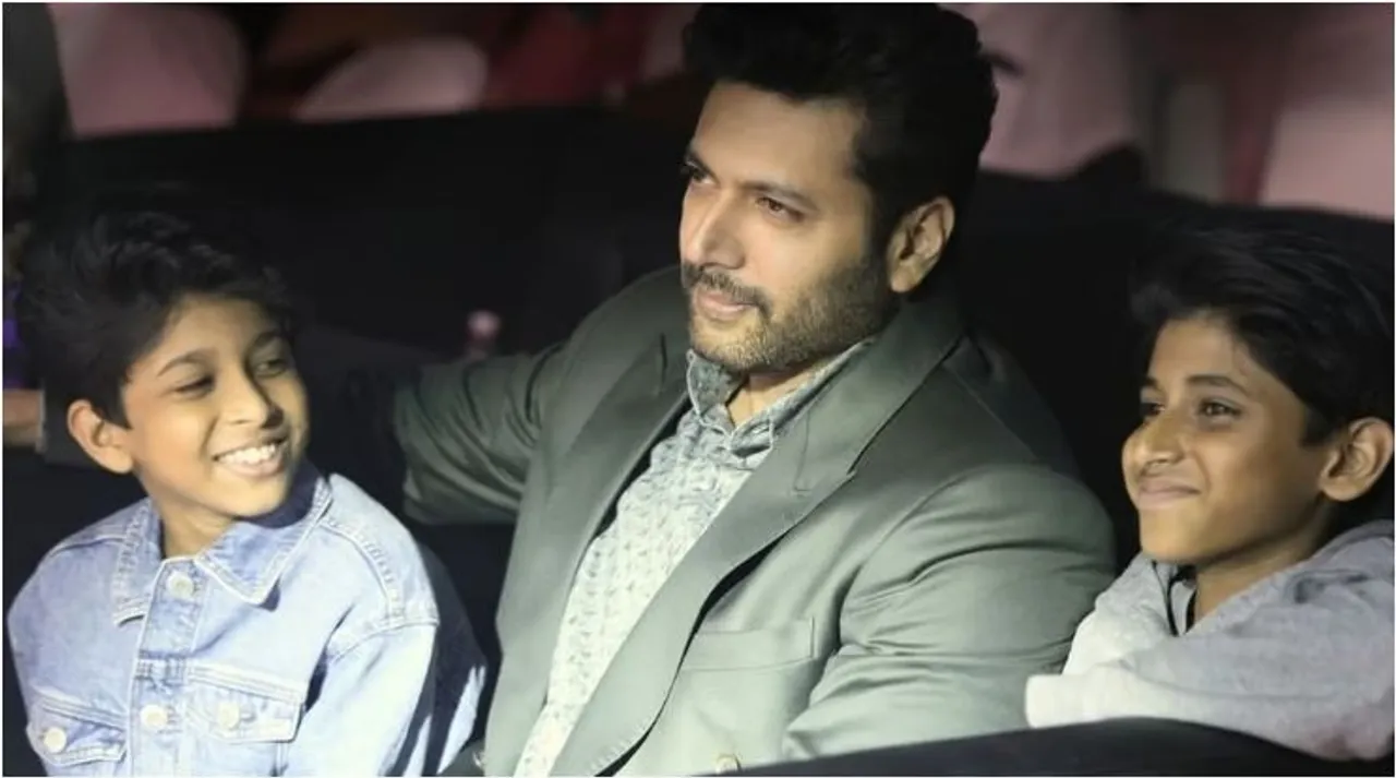 jayamravi with kids